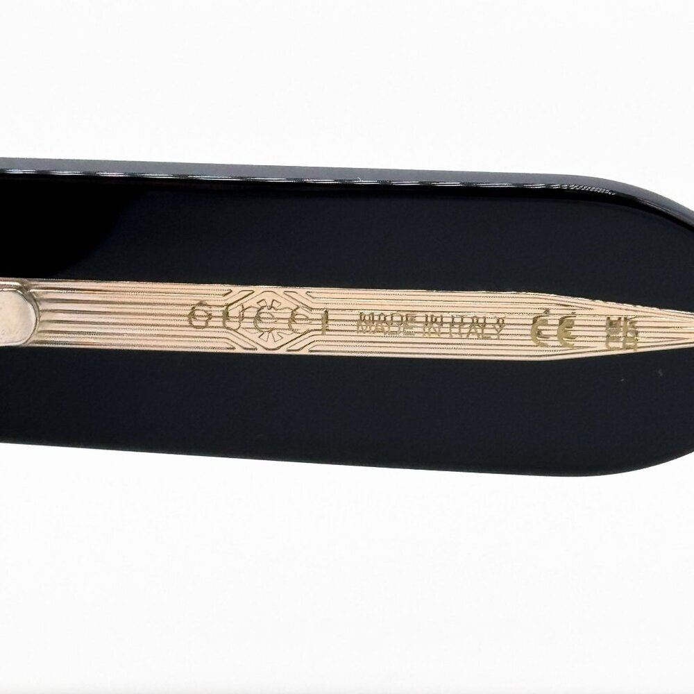 NEW GUCCI GG1261S 001 SUNGLASSES UNISEX BLACK/GRAY EYEWEAR - Picture 9 of 11